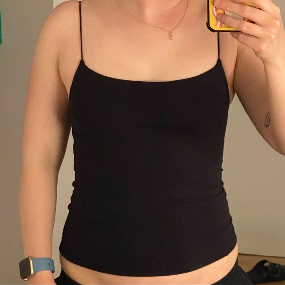 Wilfred Free Tiny Long Tank in Black - Picture 4 of 4